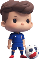 Joueur de foot avec une expression neutre